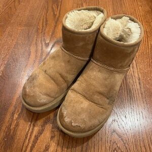 well loved chestnut Ugg boots